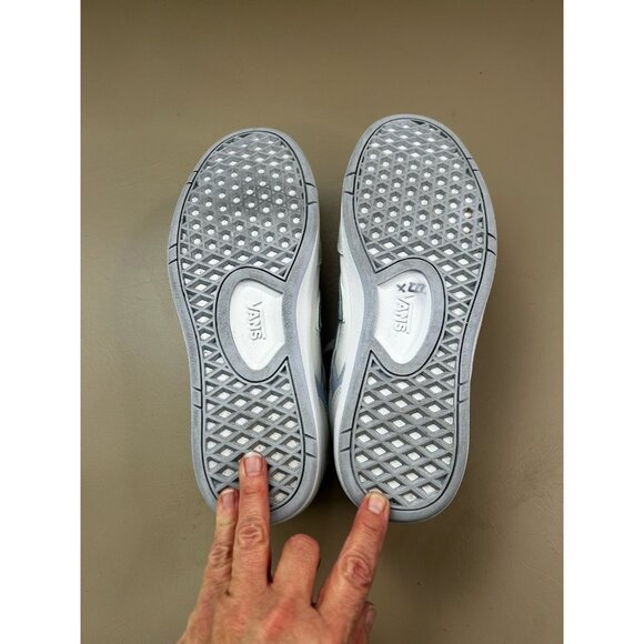 Vans Lowland ComfyCush Sneakers Women 11 Mens 9.5 White Rose Lace-Up Shoe 721356 - Picture 13 of 14